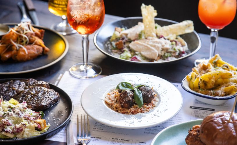 Dishes at Green Park Brasserie